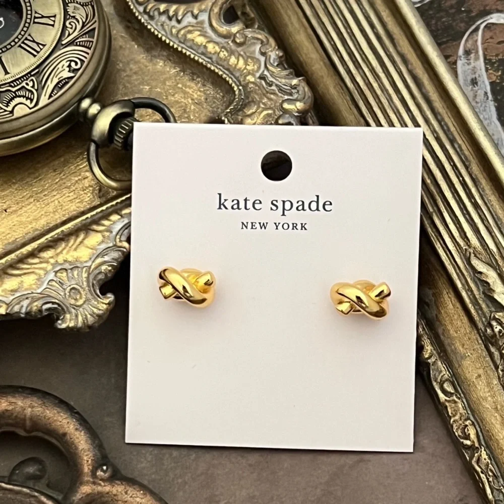 KATE SPADE • Gold Sailor’s Knot Earrings - Picture 4 of 4